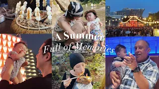 【夏の思い出詰め込みVlog】我が子と一緒に過ごした初めての夏🍉川遊び/盆踊り/夏祭り/ホームパーティ🌻