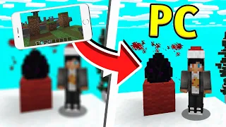 ماين كرافت حرب البيض الجوال ضد البي سي اقيام جلد 