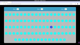 JavaScript Bubble shooting game HTML CSS and JS finding a number game