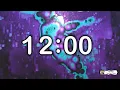 12 Minute Timer No Background Music Calm Aqua Purple Visual Countdown