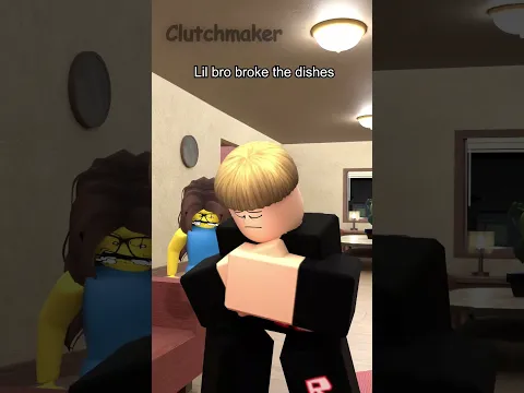 Lil bro broke the dishes 💀 #shorts #robloxanimation #roblox #fypp #memes