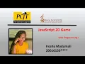 JavaScript 2D Game Web Programming I Java Institute Irosha Madumali 20016130