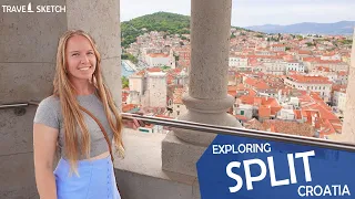 Leaving the Boat to Expore the Nature and History Sites of Split, Croatia