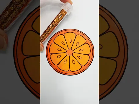 Sweet orange #glitter #glitterart #color #fruit #glitterfruit