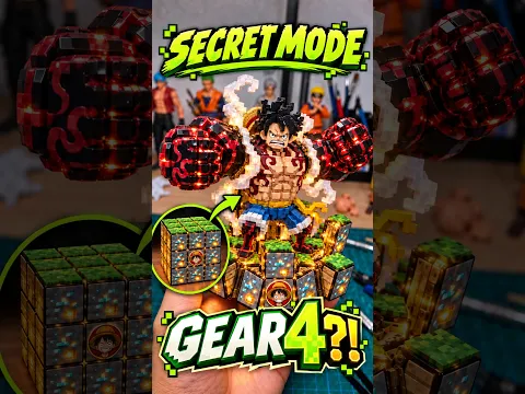 Minecraft Rubikβs Cube Transforms Into Luffy Gear 4! π€―