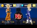 Stickman Warriors Goku vs Vegeta Showdown Ultimate Super Saiyan Battle Begins