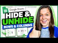 How to Hide Unhide Rows and Columns in Google Sheets