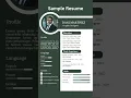Download Lagu Sample resume  ||  How to create Resume || CV  #resume #resumewriting
