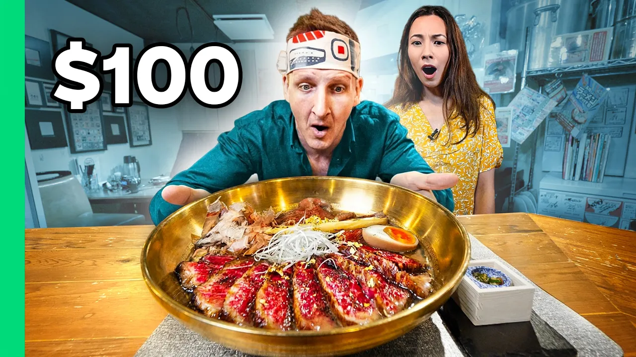 $2 Ramen VS $100 Ramen in Tokyo, Japan!!! Never Seen Before!!