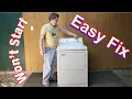 Crosley or Maytag won t start repair thermal fuse replacement lint clean out step-by-step guide