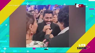             الكينج محمد منير والنجم تامر حسني يشعلان حفل زفاف ب  غناء الليلة يا سمرا معا دندنها