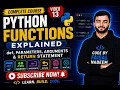 Python Functions Explained def Parameters Arguments Return Statement Complete Tutorial