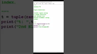 how to access tuple element using index in python