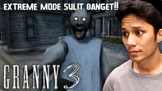 AKHIRNYA TAMAT JUGA EXTREME MODE KABUR LEWAT BALON UDARA! Granny 3 PART 1