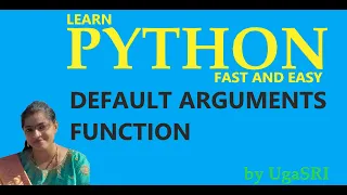 Python - Default arguments function