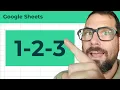 How to Create a Sequence in Google Sheets