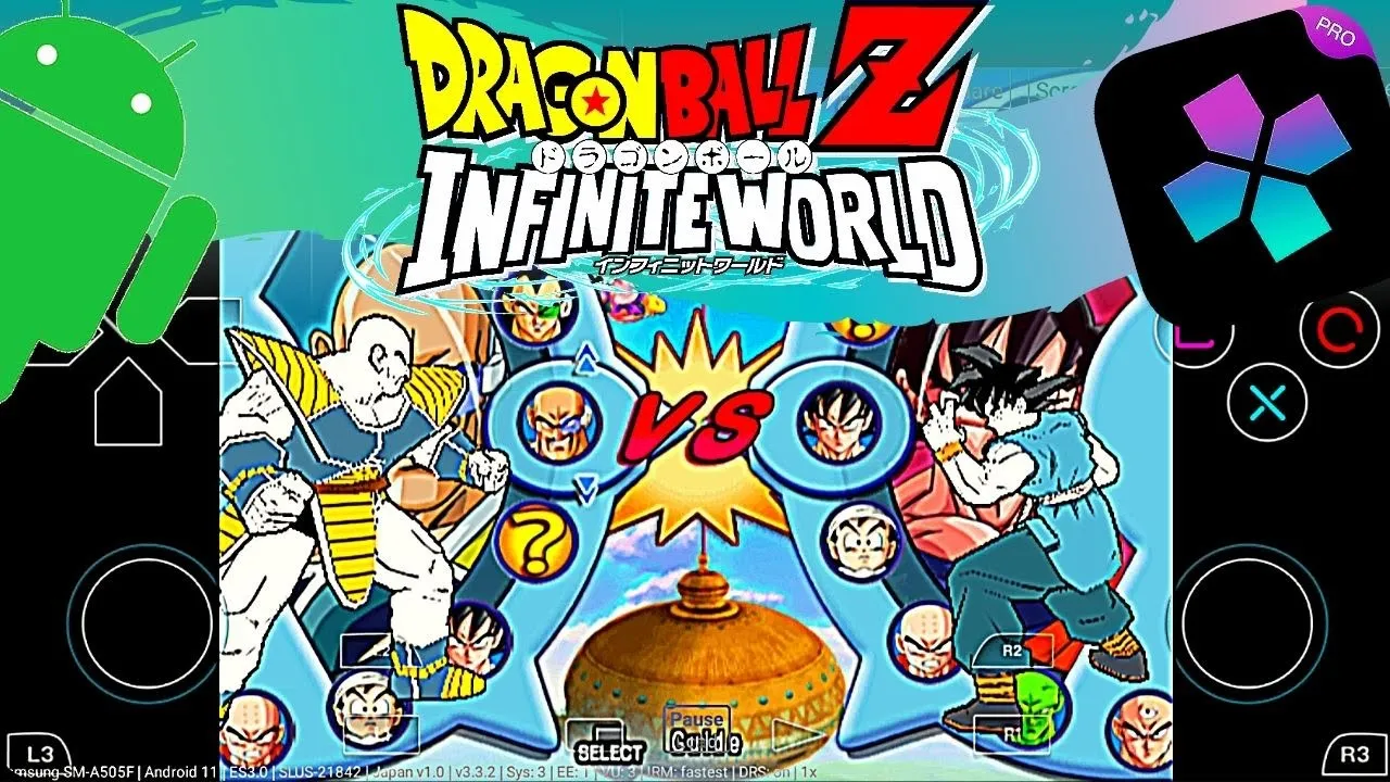 Play Dragon Ball Z: Infinite World PS2 Emulator - Damon PS2 PRO For Android With Gameplay -2021