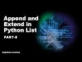 Append and Extend in Python List Hindi Part-8