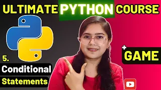 Conditional Statements GAME Project Ultimate Python Course 2025 L5 ENG