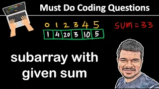subarray with given sum amazon interview question