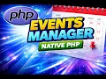 Build an Events Manager with Native PHP - Trongate v2 Tutorial
