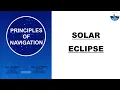 Solar Eclipse Celestial Navigation Principle of Navigation Function 1 2nd Mate
