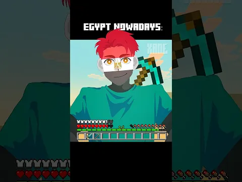 THEY BUILT THE REAL PYRAMIDS IN HARDCORE MODE🤯 #countryhumans #minecraft #xane