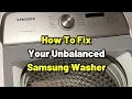 Fix Unbalanced Samsung Washer