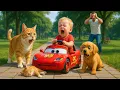 Download Lagu Misunderstood Puppy Rescues Kitten from Car Accident #puppyrescue #mamacat