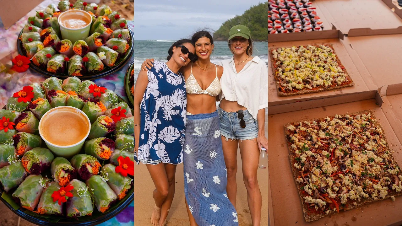 I Threw a Beach Party!  Juicing for 60 People + a Raw Vegan Feast  FullyRaw in Hawaii Vlog 