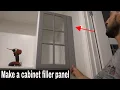 How to kitchen cabinet filler strips cover panels