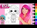Coloring L O L Surprise Dolls Splash Queen Coloring Page Ohuhu Art Markers