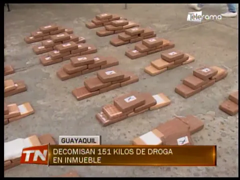 Decomisan 151 kilos de droga en inmueble