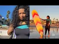 Chrisean Rock Shows Off Her Surfing Skills At The Beach!