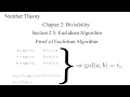 Euclidean Algorithm and Its Proof NT-Ch 2-S2 5 - Part 1