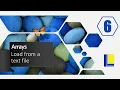 Arrays Part 6 - Load array from a text file