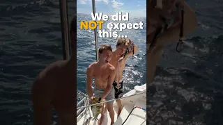 We were prepared for the Mahi, not its plus-one! #fishing #brother #sailboat #sailinglife