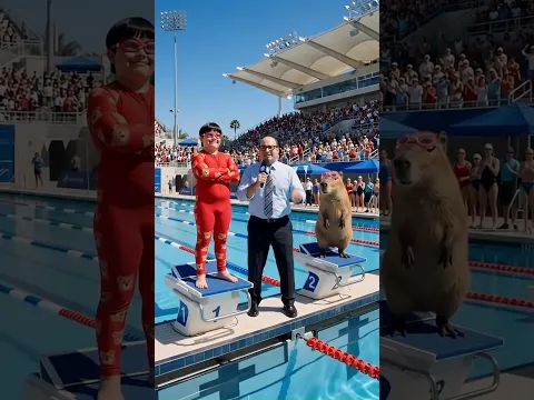 a capibara lo echan de la piscina  #capibara #historias #fyp