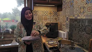 ليلى جواد/طبخت الملوخية السورية 💝