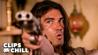fire power turns the bookstore into a warzone desperado antonio banderas salma hayek 