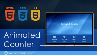 Animated Counter With JavaScript HTML CSS