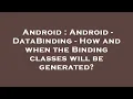 Android Android - DataBinding