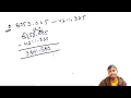 Subtraction on decimal Numbers