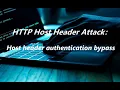Host header authentication bypass