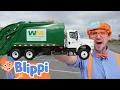Blippi Recycles with Garbage Trucks Blippi Vehicles for Kids
