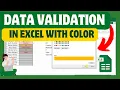 How To Use Data Validation In Excel With Color
