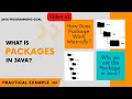 What is package in java how to create it Why we use package in java How to create package