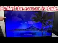 How to fix half screen dark LG 65 UJ6320 U TV 4K 65UJ6320 replace backlite led stripes