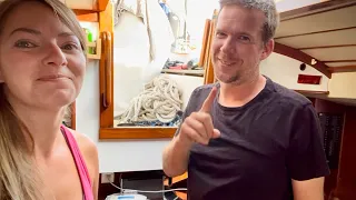 Drilling HOLES in our 1984 Hallberg Rassy 352 Sailboat | Sailing Joco EP84