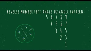 77 Number Left Angle Triangle Pattern without any pre-defined method using while loop in Python